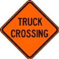 Truck Crossing Roll-up Sign -48x48"